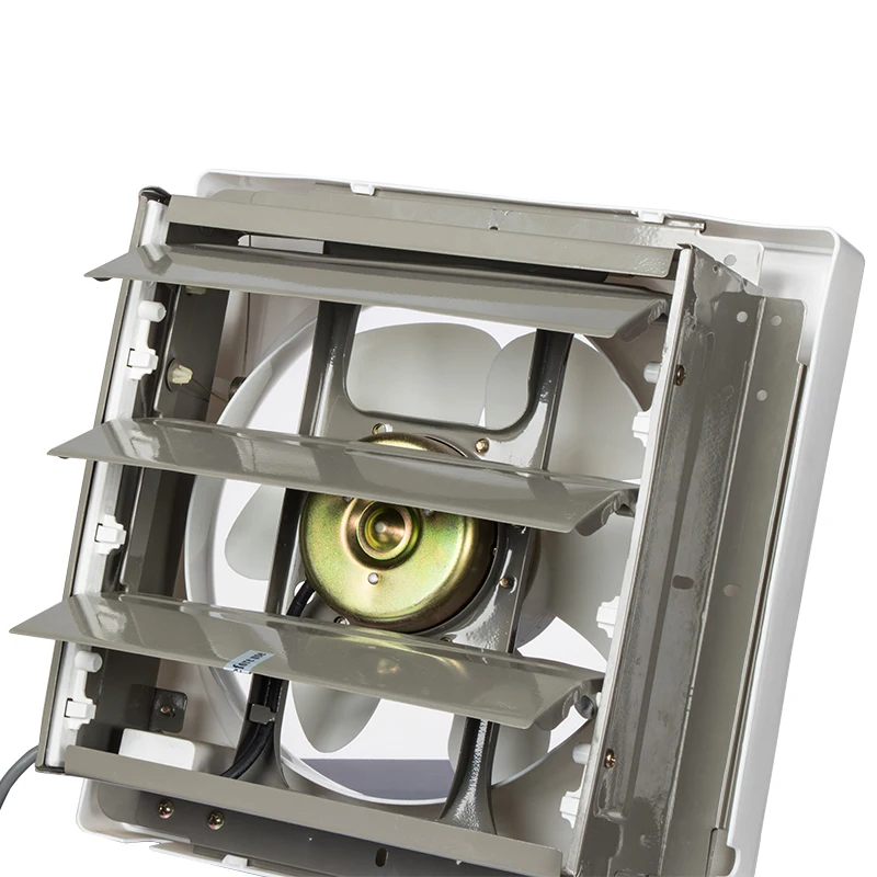 6 8 10 12 Inch Wall Mounted Window Shutter Ventilating Exhaust Fan For Kitchen