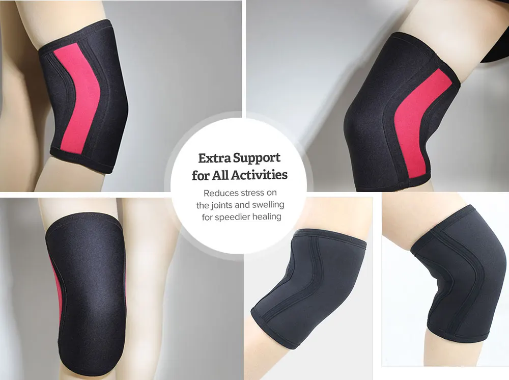 Professional Squat compression sleeve 7mm neoprene knee support weight lifting kneepads  powerlifting knee protectors