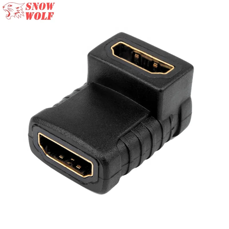  Позолоченный HDMI соединитель Женский к женскому СОЕДИНИТЕЛЬ 4K 3D 1080p Удлинительный