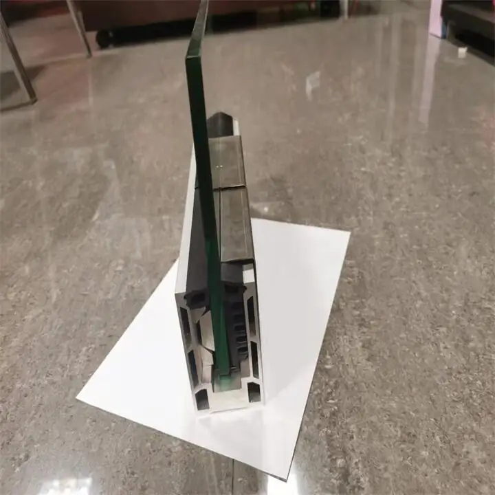 Tempered Balustrade Based Easy Install U Aluminium Channel Base Shoe For Hotel Aluminum Glass Railing Parts