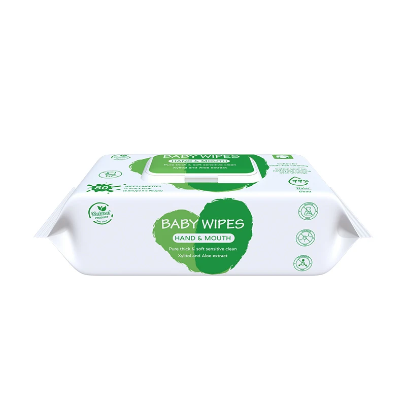 OEM Lingettes Bebe Soft and Gentle Cleaning Wet Wipes Biodegradable 100% Viscose Baby Wipes