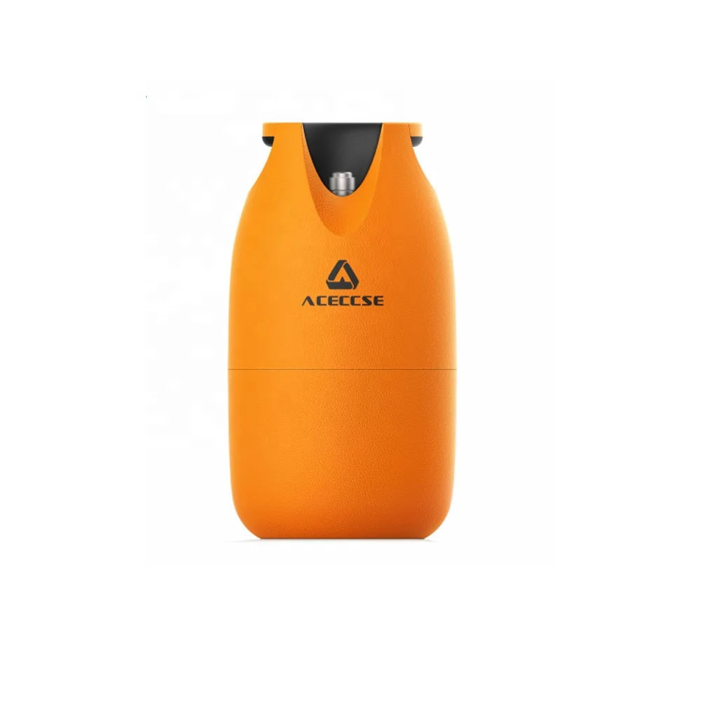 Aceccse 11kg 26.2L HDPE Composite lpg gas cylinder with visible liquid level