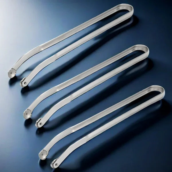 Barbecue Sausage  Long Handle Kitchen Grill Stainless Steel Hot Dog BBQ Sausage Turning Tongs