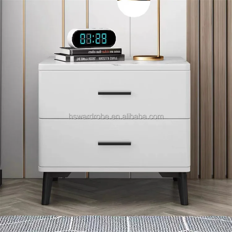 Ready to Ship Modern Luxury Style Nightstand for Bedroom Furniture Beside Table Wooden Nightstands
