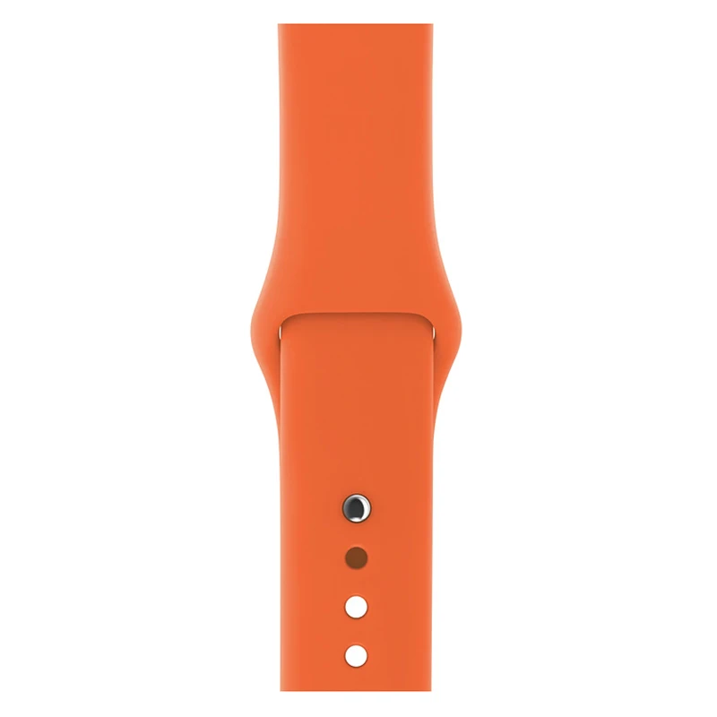 Ремешок силиконовый для Apple Watch Series 6 SE 5 4 3 2 1, люксовый сменный мягкий браслет для умных часов, 38 40 40 44 мм