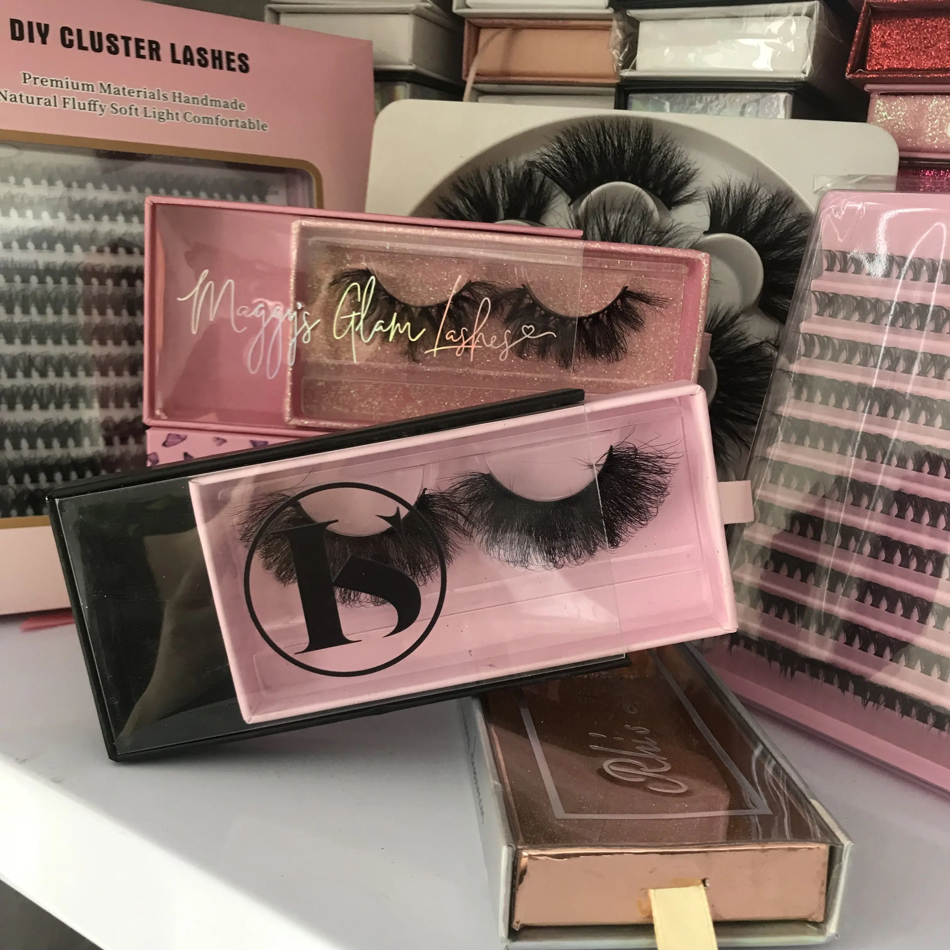 Natural eyelashes human hair natural long false eyelashes vendor natural real fur 25mm 3d mink eyelashes lashes wholesale