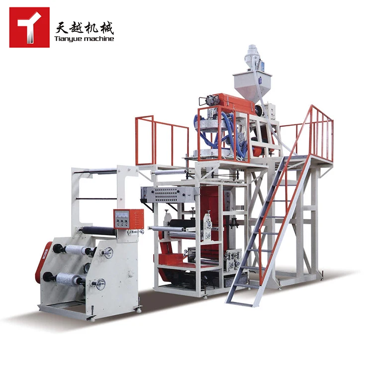 TIANYUE 1 2 3 layer abc plastic film blowing blown film extruder production line