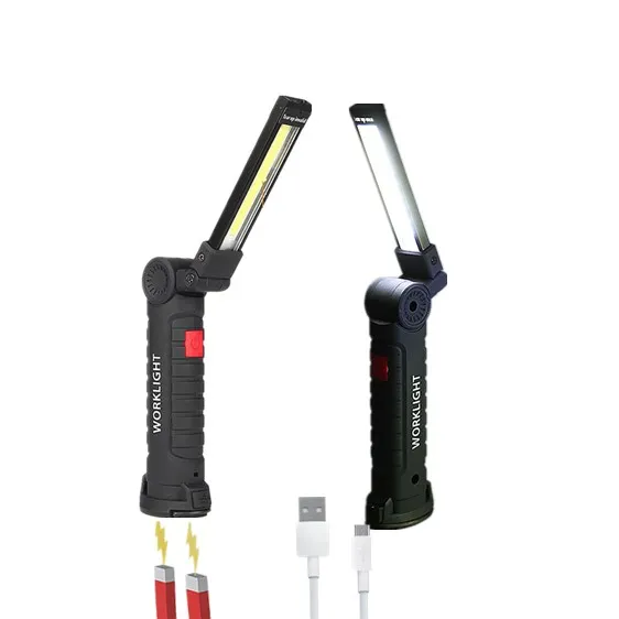 Portable Magnetic Inspection Light, 3W COB Plastic ECO Friendly Led Flashlighting China Emergency Foldable Mirco Work Lamp