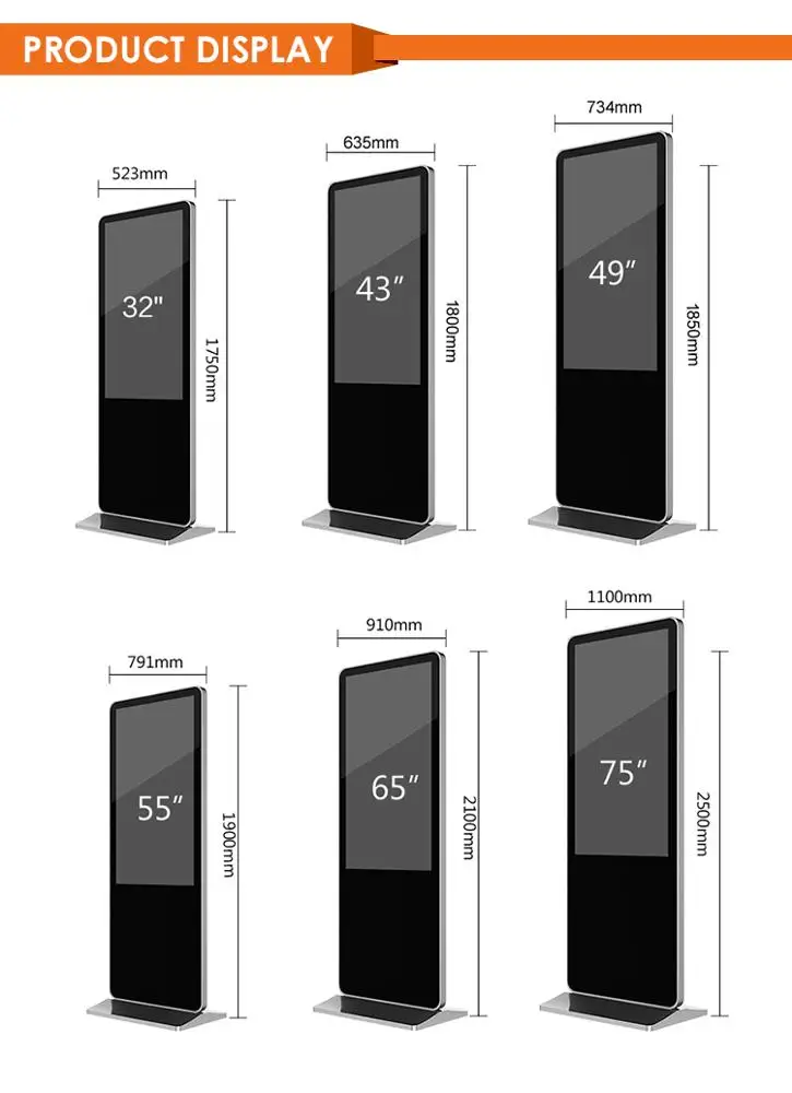 Store specific LED P2.5 advertising screen poster screen ultra-thin asynchronous control