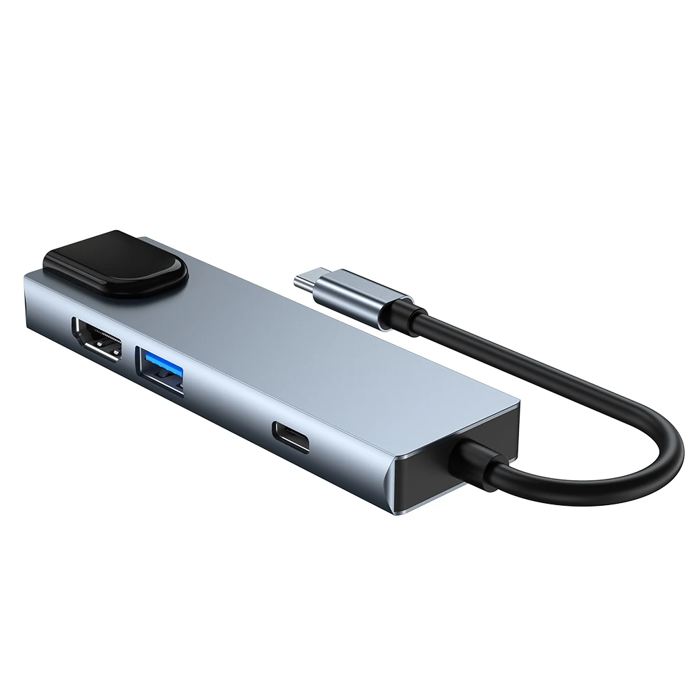 6 in 1 type c to rj45 multi dock station usb 3.0 splitter several ports charging hub