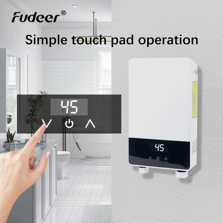 220-240V Mini LED Display Instant Electric Tankless Hot Water Heater  geysers electric water heater