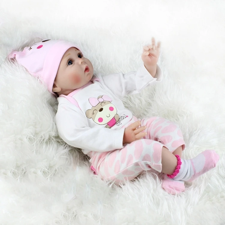 Wholesale christmas toys life like rubber newborn reborn baby doll for kids