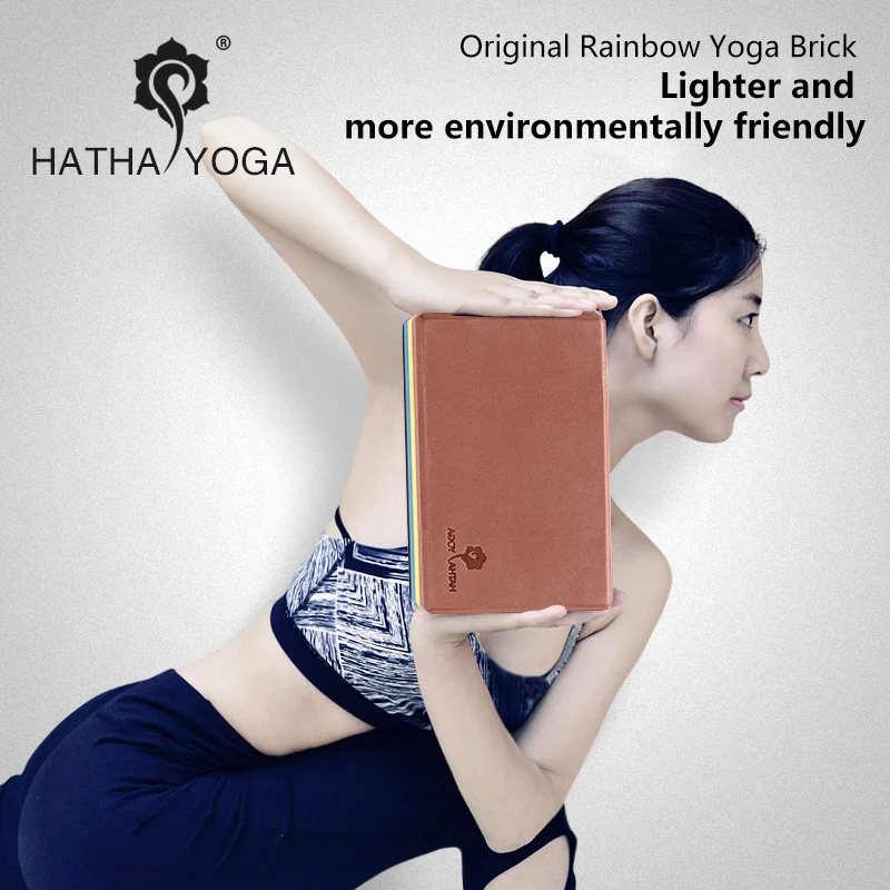 
New Listing Rainbow Color High Density Yoga Aid Eva Yoga Brick 