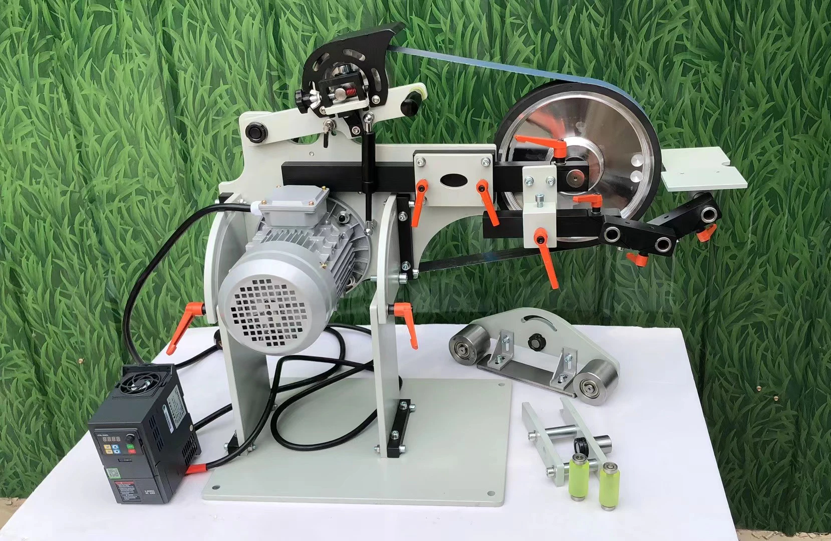 Multifunctional Metal Grinding Industrial Belt Grinder Sander for Knife Variable Speed