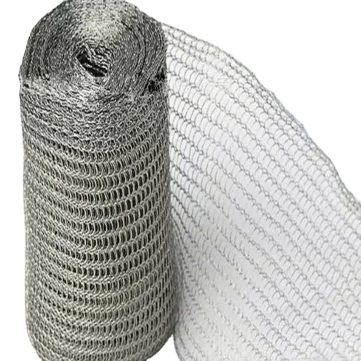 Gas liquid demister separator filter mesh stainless steel metal copper knitted wire mesh ready to ship