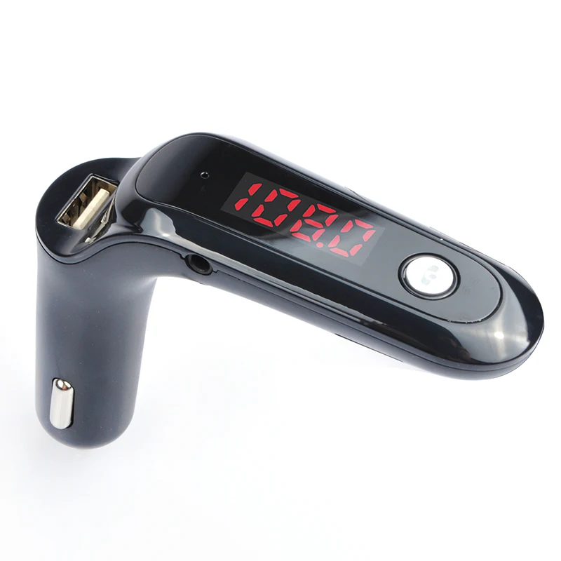 FM transmitter with high fidelity and stronger bass, hands-free microphone, BT car adapter, USB car charger