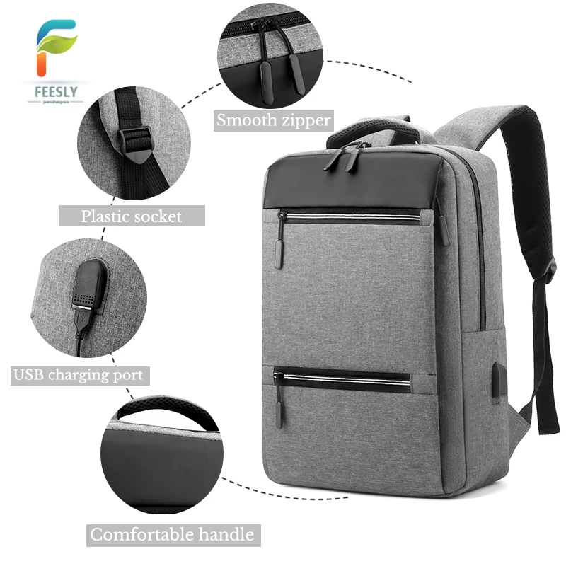backpack smart 15.6 inch light usb Backpack Bags for men wholesale charging polyester school flight carry-on travelling backpack