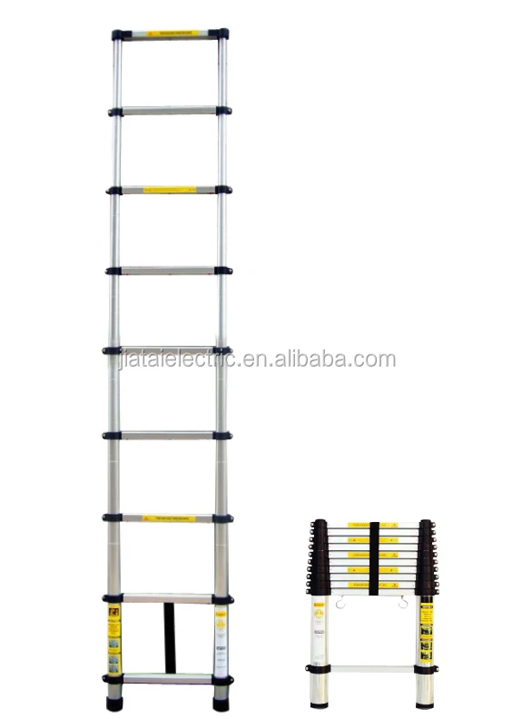 Customized aluminum step ladder Telescopic Extension Retractable Folding Stairs Ladder