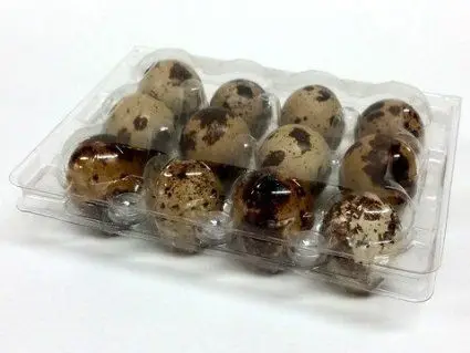 Custom Packs Clear Box Quail Egg Blister Plastic Cartons