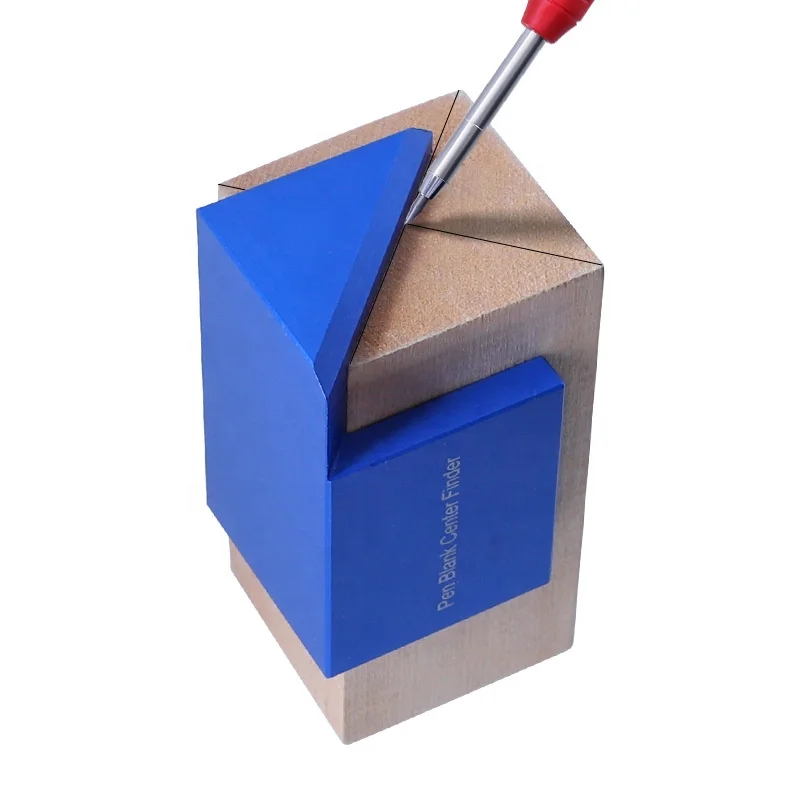 New Products Anodize Aluminum Alloy  Woodworking 45 degree Angle Center Scriber Woodworking DIY Tool