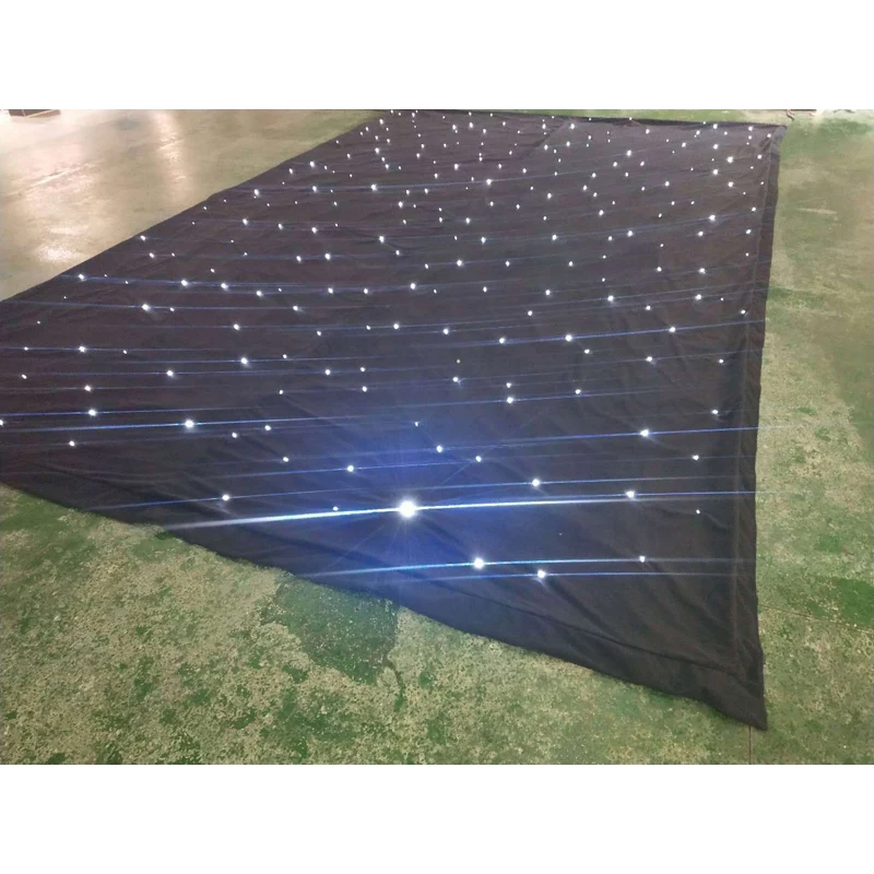 Blue and white Star curtain Wedding backdrop event