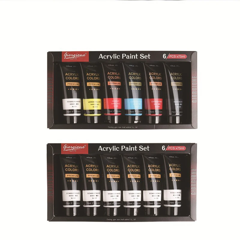 Custom premium 24 60 colors Acrylic Paint Set 300ml 22ml non toxic Acrylic Paints kit