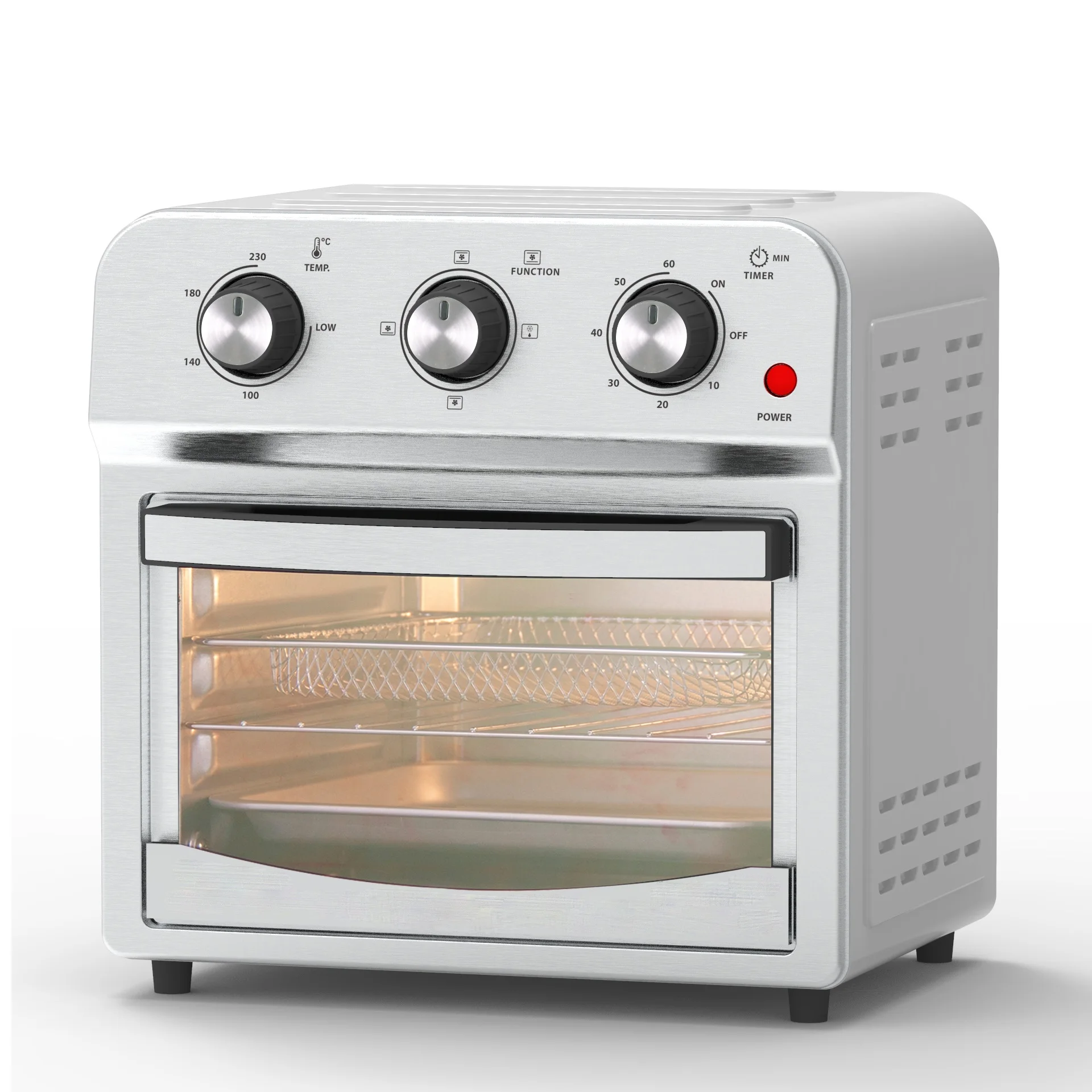 Stainless steel Air fryer toaster oven