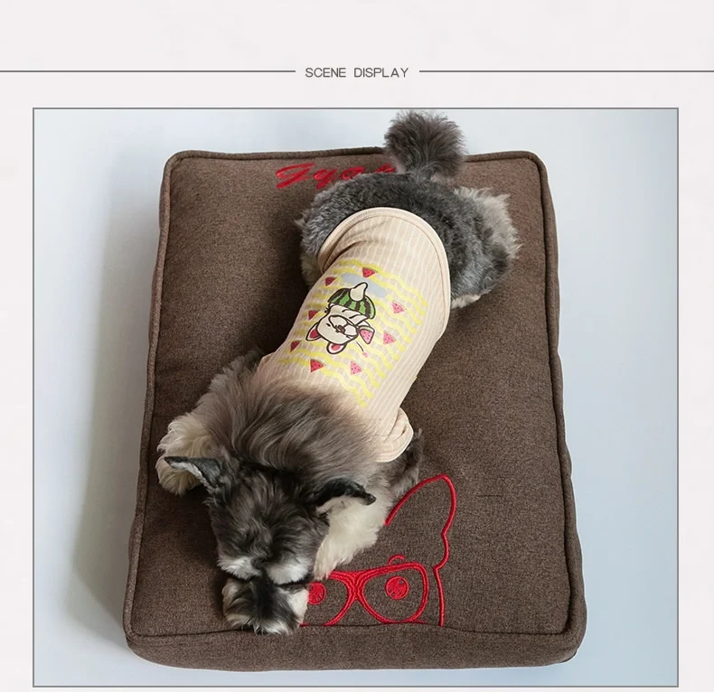 Custom wholesale small medium large sofa orthopedic pet Nest dog bed washable dog house