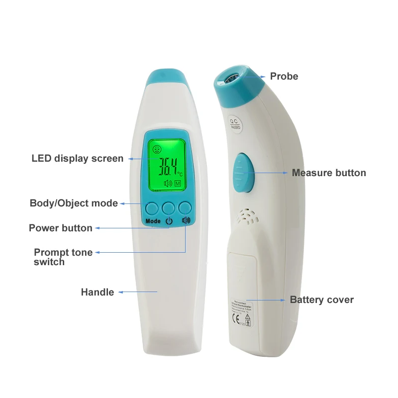 non contact digital forehead infrared thermometer for baby adult