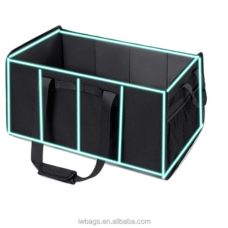 OEM Customize Logo Collapsible Car Organizer Trunk Drive Auto Car Trunk Organizer Foldable Storage Box Car Interior Accessories