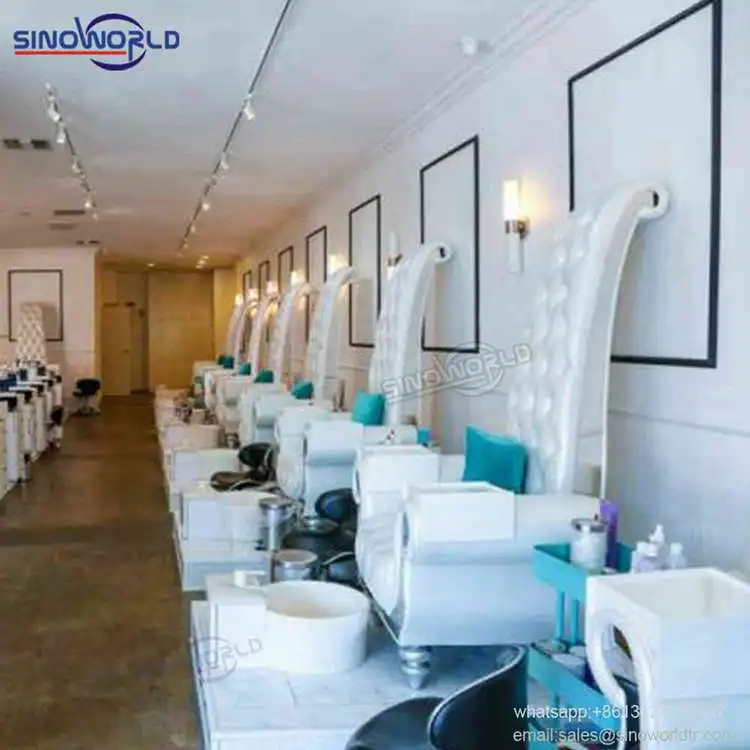 
European whirlpool high back throne salon beauty spa tech pedicure electric chair bed 