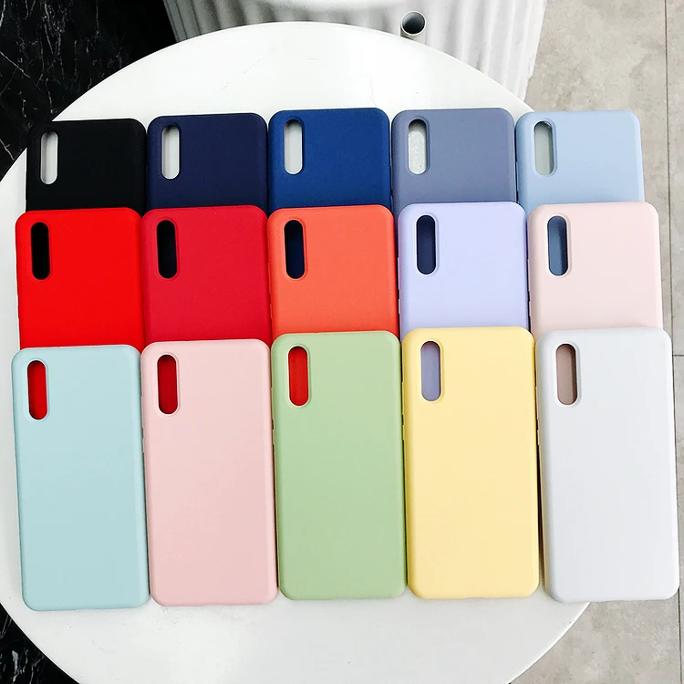 
Full cover scratch proof microfiber cloth liquid silicone mobile cell phone case for huawei p 20 