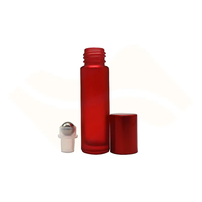 Custom Empty Colorful 10ml Cosmetic Bottle Skin Care Essential Oil Roller Bottle with Screw Cap