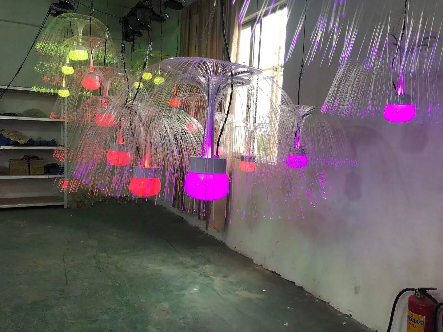 Magic Light Concert Bar Kinetic Art Lamp Kinetic Led Jellyfish Kinetic Light Chandelier 100W Lyre Led 380w Projection Lights 9CH