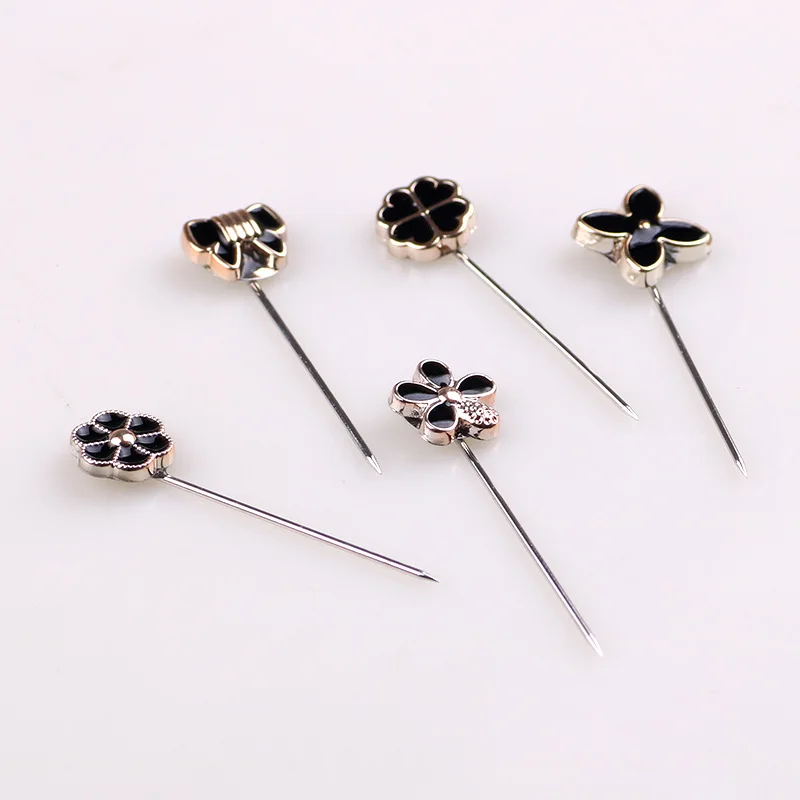 20 Pins/Plate Wholesale Trendy Brooch Pins For Women Scarf Accessories Long Safty Pin Brooch