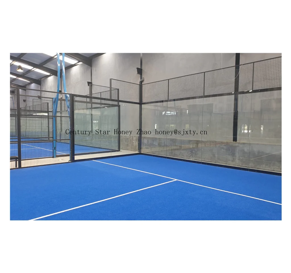 wholesales set of panoramic padel tennis court dimensions for outdoor sports China padel court system