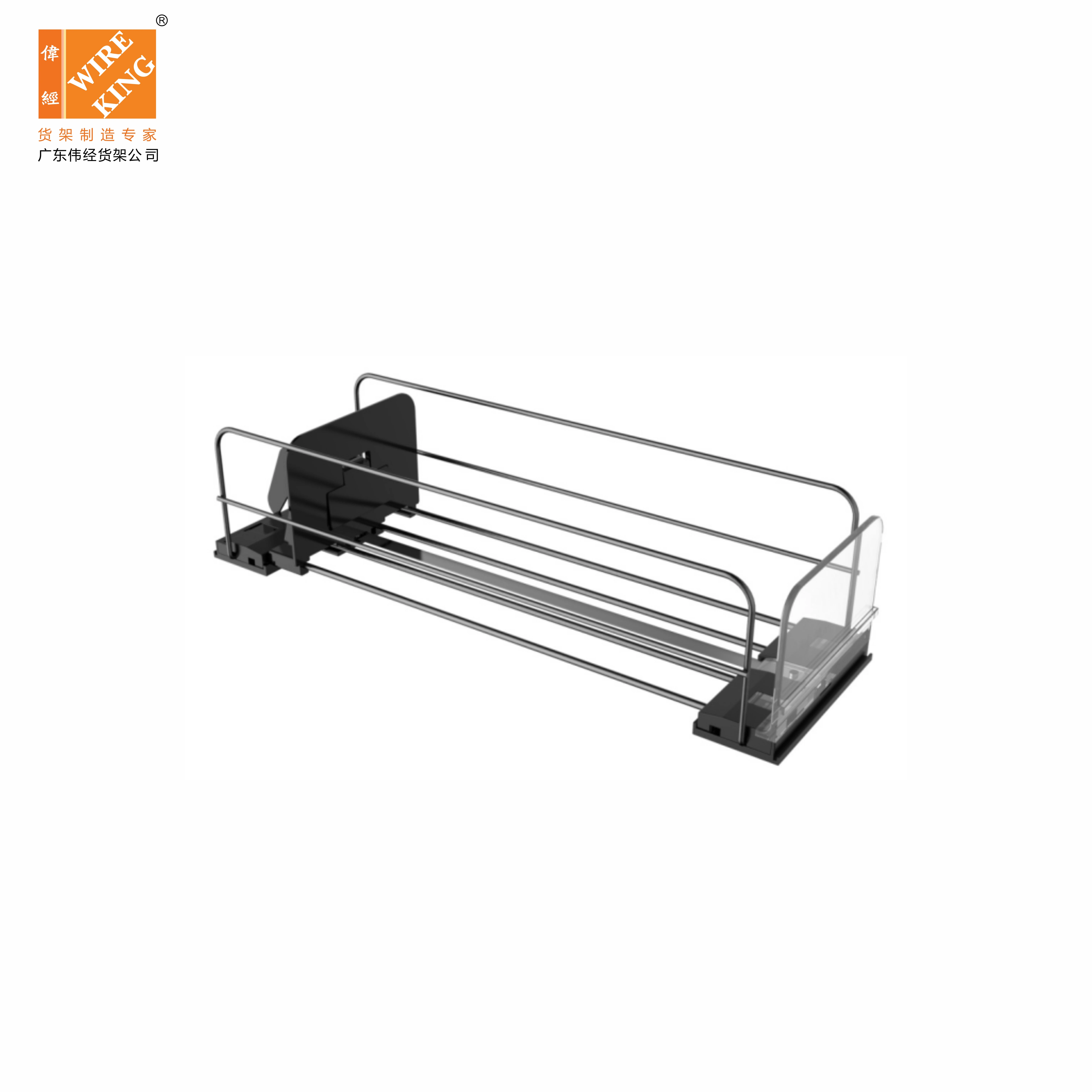 Metal Shelf Pusher System Beverage Box Chocolate Refrigerator Pusher Width Adjustable Drink Pusher