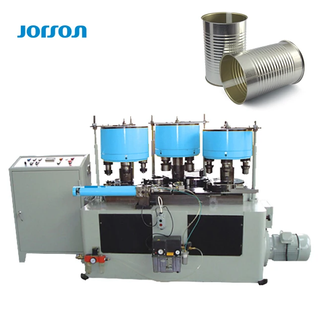 JORSON Turnkey Project Big Metal Tin Tinplate Can Making Production Line Three-Station Combination Machine
