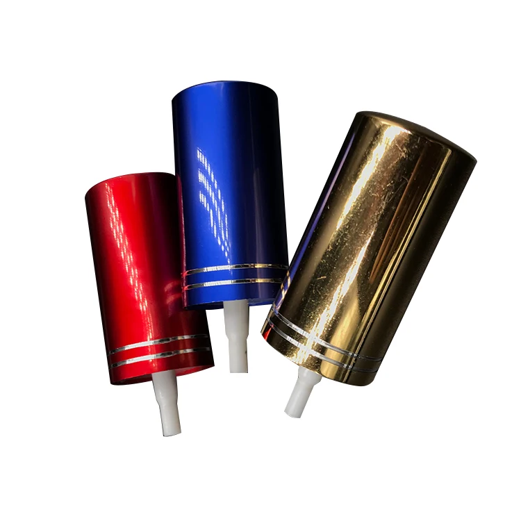 Aluminum Pump Sprayer 18mm Aluminum Screw Pump Sprayers Prayer Pump With Aluminum Over Cap