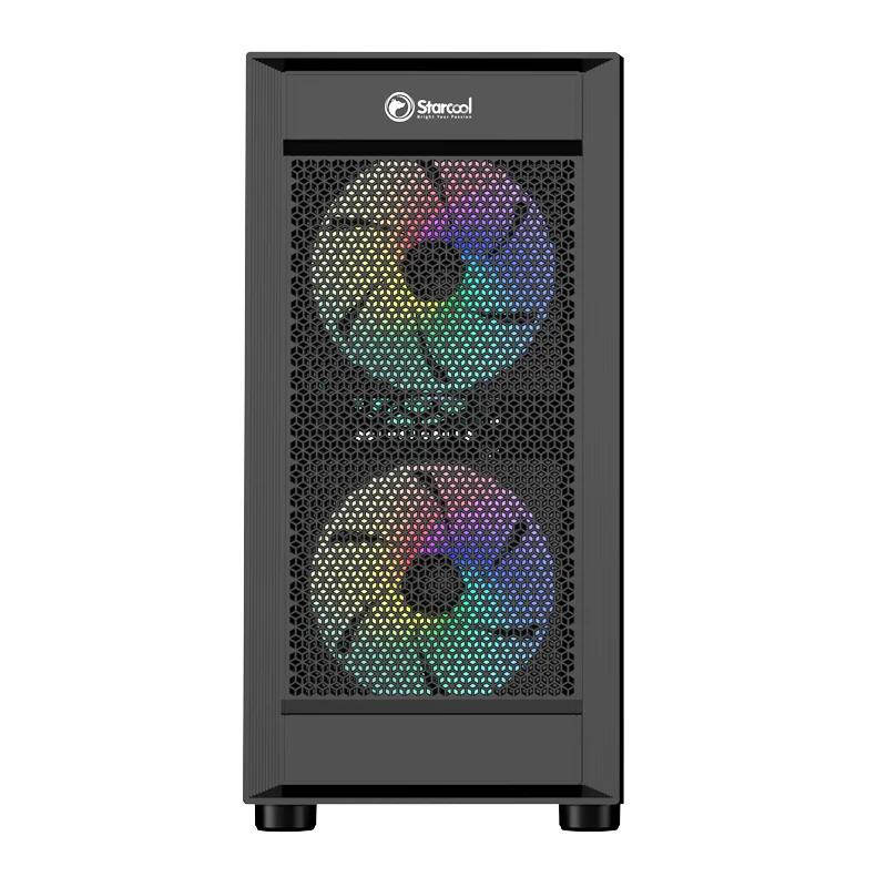 New pc case gaming custom mid tower unique  tempered glass free sample computer gaming case