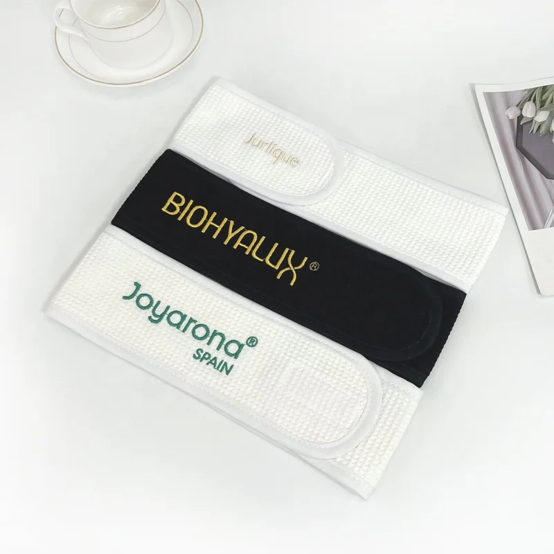 Customized cotton walf  embroidery head band for promotion