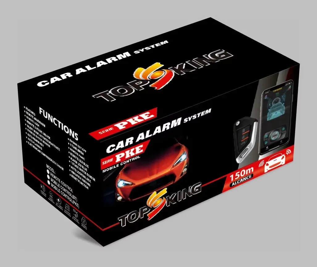 12V Car Alarm System Remote Control and Mobile APP Operation Control PKE Bluetooth Switch Lock