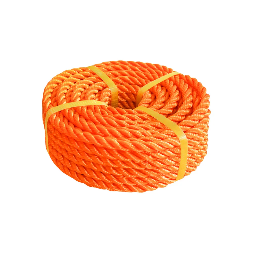 Chinese Factory 3mm-60mm PP Danline Rope Marine Rope 3 Strands PP Rope