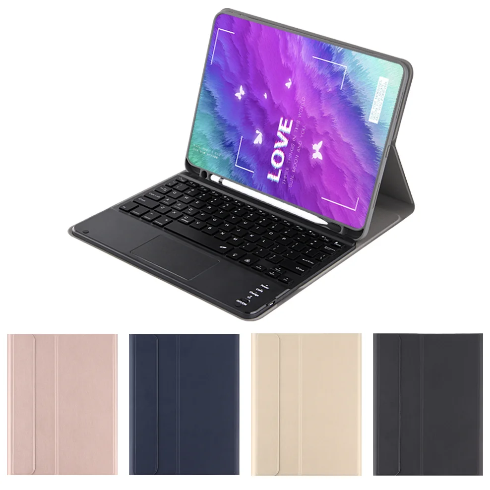 Защитный кожаный чехол для iPad, 10 дюймов, АБС и ТПУ, с клавиатурой с голубыми зубьями, 10,2 дюйма, 7-е поколение 2019, с сенсорной панелью