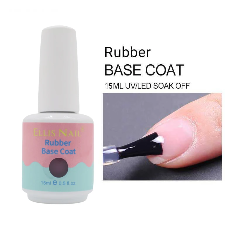 Free Sample Rubber Base Gel Polish Soak Off gel nail polish private label Customs logo Base Color Coat for nails