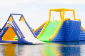 Inflatable Water Obstacle Course with Floating Water Adventure Games for Amusement Centers and Pools