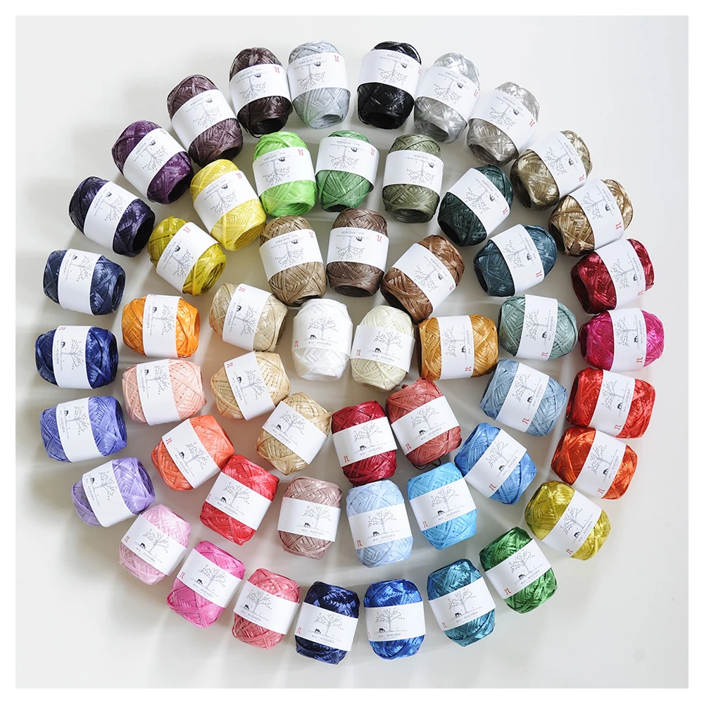 
Japanese Beautiful Gloss Raffia Rayon Viscose Yarn For Wholesale 