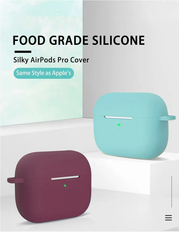  Противоударный Противоскользящий силиконовый чехол для airpod pro по оптовой