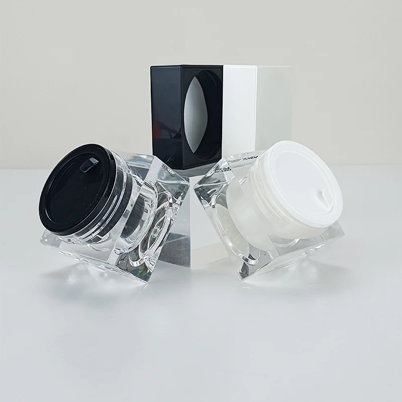 Luxury empty 5g 10g 15g 30g 50g acrylic plastic jar new style face body cream lotion cosmetic jar for skin Care Cream