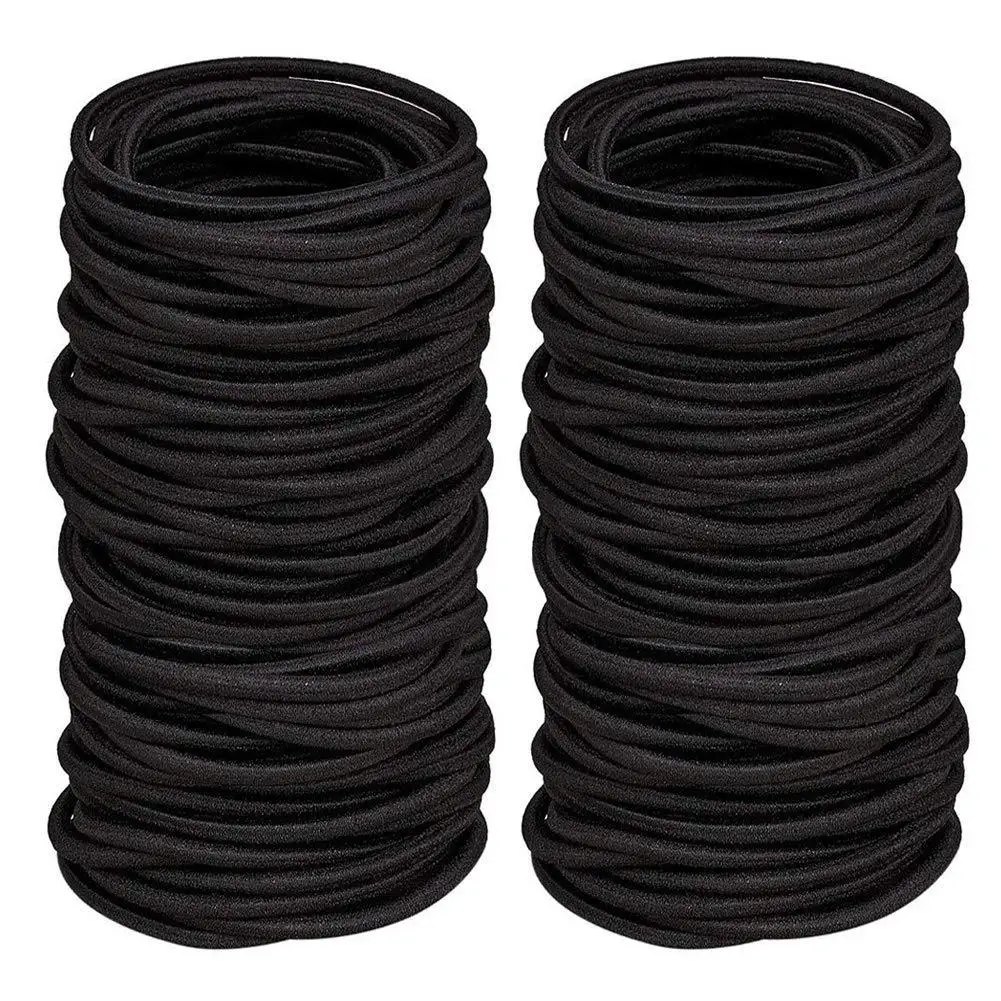 Genya Hair Ties for Women Multi-Colored Hair Ties for Thick Hair 120 PCS  No Metal Bands Large Ponytail Holders